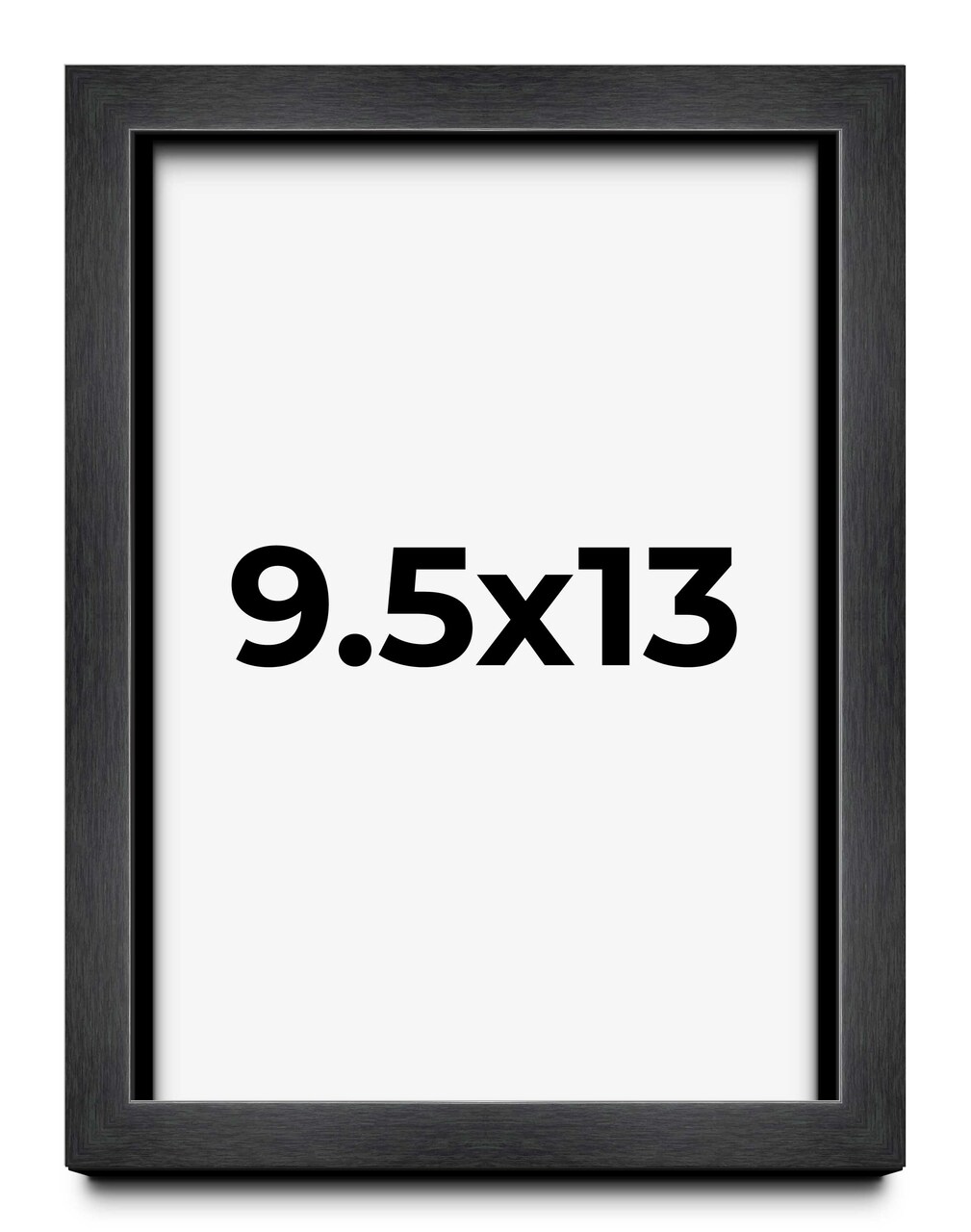 Photo Size Shadow Box 3/4" Depth Grey Picture Frame - UV Acrylic, Backing, Hanging Hardware